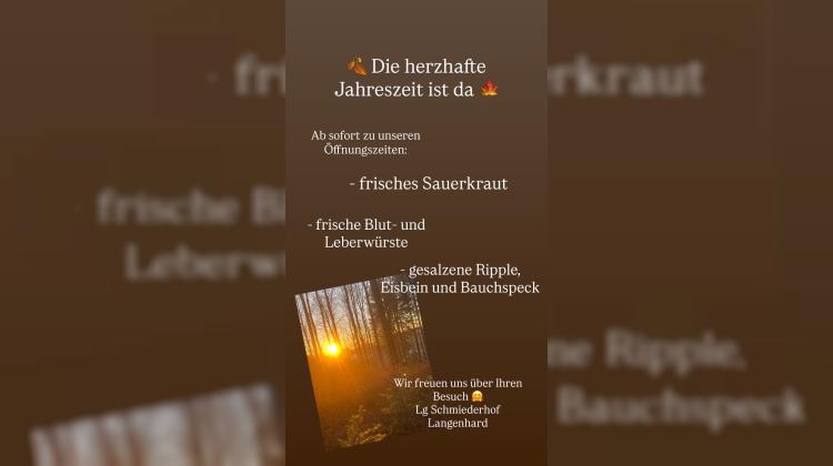 Die herzhafte Jahreszeit ist da