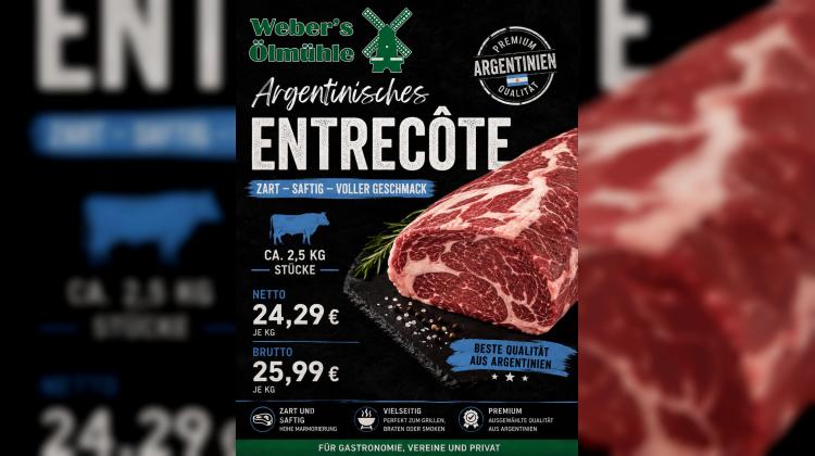 Argentinisches Entrec&ocirc;te im Angebot