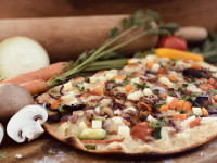 Flammenkuchen des Monats - Vegan
