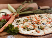 Flammenkuchen Gem&uuml;se - K&auml;se
