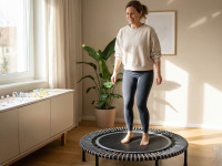 Fasching auf dem Trampolin: Warum das bellicon auch n&auml;rrisch fit macht