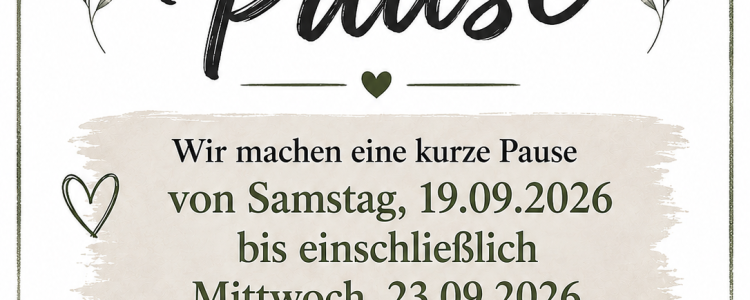 Kurze Pause