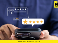 Kunden lieben unsere einfache DIEBOX Selfstorage!