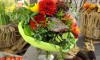 Herbstdekoration und Gestecke