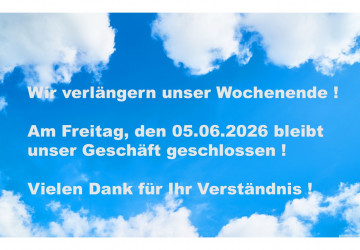 Wir verl&auml;ngern unser Wochenende