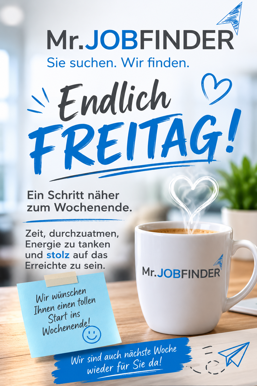 Freitag &ndash; Zeit, auf die Woche zur&uuml;ckzublicken!