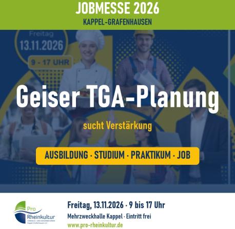 Geiser TGA-Planung sucht Azubis und Dual-Studierende (m/w/d)