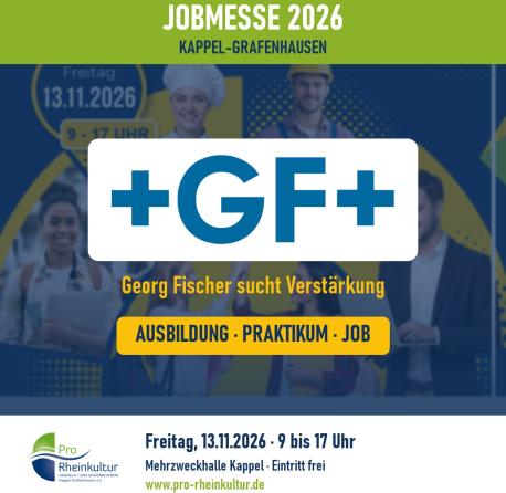 Georg Fischer sucht Azubis als Fachkraft f&uuml;r Lagerlogistik und Kunststoff- und Kautschuktechnologe (m/w/d)