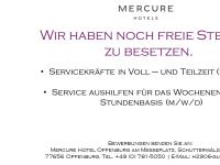 Servicemitarbeiter/-in (m/w/d)