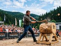 Sp&auml;ne fliegen am Eichberg: Haller bei den Schwarzw&auml;lder Holzf&auml;llermeisterschaften 2026