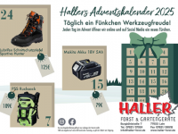 Hallers Forst & Gartenger&auml;te -  Adventskalender 2025
