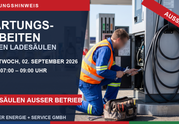 Wartungsarbeiten an unseren Elektro-Lades&auml;ulen