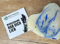 Personalisiertes Geschenk: Lavendelseifenherz