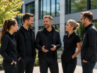 Unternehmenskultur tr&auml;gt man manchmal auf der Kleidung